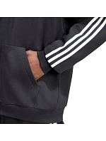 Pánska mikina adidas Essentials 3-Stripes Fleece Full-Zip Hoodie, čierna, KY6559 Pánska mikina adidas Essentials 3-Stripes Fleece Full-Zip Hoodie, čierna, KY6559