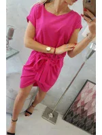 Šaty s obálkou dole fuchsiová Šaty s obálkou dole fuchsiová