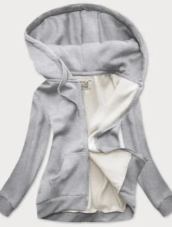 Dámska športová mikina svetlo šedá (W03-2)