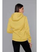 Žltá dámska tepláková mikina (W02-68)