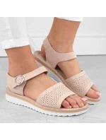 Sergio Leone W SK53N béžové lodičky na platforme a podpätku Sergio Leone W SK53N béžové lodičky na platforme a podpätku