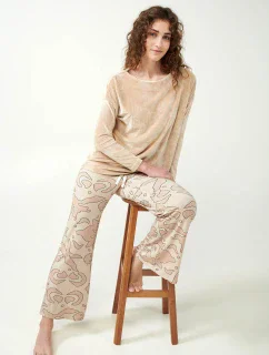 Vamp - Dámske pyžamo so zamatovým vrchným dielom 21092 - Vamp