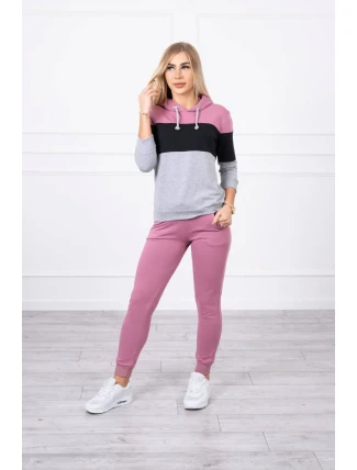 Farebná pruhovaná sada tmavo ružová + čierna