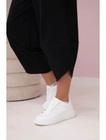 Bavlnená mikina nohavice set čierna