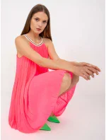 Šaty DHJ SK 0010.35 fluo ružová