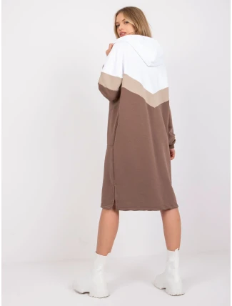 Šaty RV SK 7462.00 bielo-hnedá Šaty RV SK 7462.00 bielo-hnedá