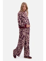 B302 Pletené nohavice s potlačou - model 2