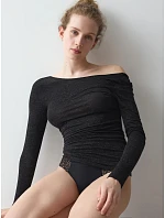 Beauty Layers Top LSL Lurex – čierna – TRIUMPH čierna – TRIUMPH