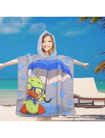 PončoBavlnené svetové detské plážové pončo s kapucňou 60x60