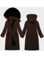 Dámska dlhá zimná bunda Chocolate (5M3168-158)