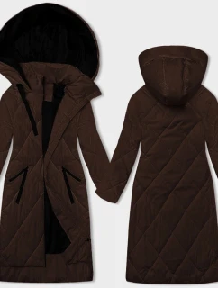 Dámska dlhá zimná bunda Chocolate (5M3168-158)