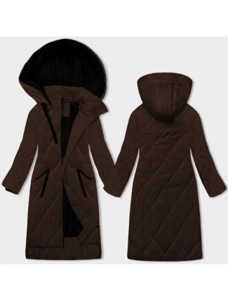 Dámska dlhá zimná bunda Chocolate (5M3168-158)