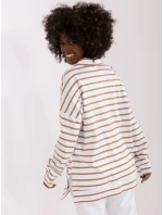 Blúzka LK BZ 509314.83 bielo-hnedá