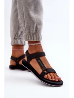 Damskie Sportowe Sandały 4FRSS24FSANF054-23S Ciemnoszare