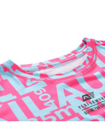 Detské rýchloschnúce tričko ALPINE PRO LOUSO pink glo variant pb