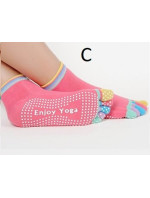Prstové dámske ponožky na jogu - farebné