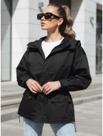 Dámska prechodná bunda s kapucňou MINESSA čierna FashionStreet TY4156