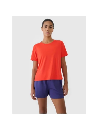 Dámske oversize rýchloschnúce tréningové tričko 4F 4FRSS25TFTSF1236-62S