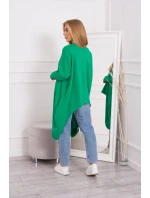 Oversize blúzka s potlačou svetlo zelená