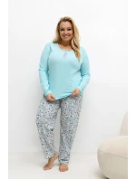 Pohodlné pyžamo pre plnoštíhly model 221184 Forever Pink Pohodlné pyžamo pre plnoštíhly model 221184 Forever Pink
