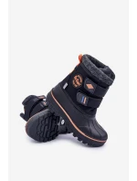 Śniegowce Dziecięce Na Rzepy Lee Cooper LCJ-24-44-2865K Czarne