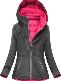 Šedá obojstranná prechodná bunda Amaranth (7699)