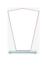 Sklenená trofej s matným podstavcom Sklenená trofej s matným podstavcom