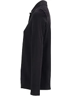 NEOBLU Owen LSL Women Dámske polo s hrubým piqué vzorom a dlhými rukávmi 24.4397 deep black