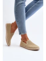 Wsuwane Damskie Espadryle Beżowe Harmonie