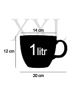 Mohol by som byť milý, ale nechcem - MEGA XXL keramický hrnček 1000 ml Mohol by som byť milý, ale nechcem - MEGA XXL keramický hrnček 1000 ml