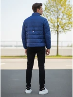 FashionStreet pánska tmavomodrá prešívaná bunda TX4446 FashionStreet pánska tmavomodrá prešívaná bunda TX4446