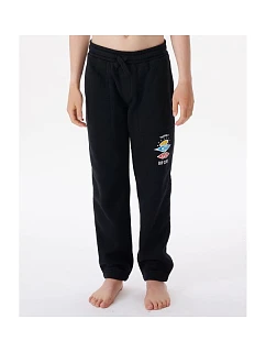Nohavice RIP CURL Icons Of Surf Trackpant-Boy, čierne