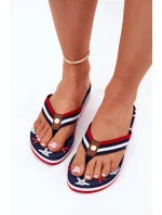 Dámske žabky na klinoch Big Star - tmavomodré Dámske žabky na klinoch Big Star - tmavomodré