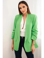 Bunda s klopami elegantná zelená neónová