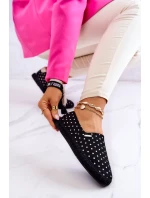 Damskie Espadryle W Groszki Big Star JJ274867 Czarne