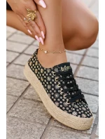 Lee Cooper LCW-25-08-3647L čierne dámske tenisky na platforme s úpletom Lee Cooper LCW-25-08-3647L čierne dámske tenisky na platforme s úpletom