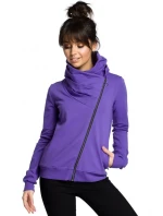 B071 Mikina s kapucňou na zips - ecru