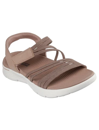 Dámske sandále Skechers GO WALK FLEX SANDAL EMMA 141473 TAN