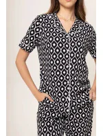 Dámske pyžamo 180/158 čiernobiele - Karol