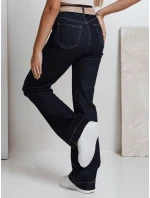 Dámske široké džínsy tmavomodré FashionStreet UY2775