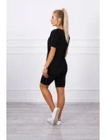 Súprava top+legíny čierna