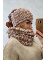 Dámsky fleecový set 4 Seasons K263 camel+white