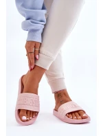 Damskie Modne Klapki Big Star LL274A157 Jasnoróżowe