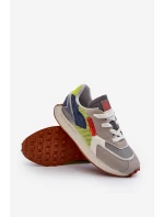 Buty Sportowe Sneakersy Męskie Memory Foam System Big Star NN174344 Szare