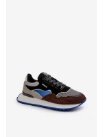 Sneakersy Męskie Big Star NN174322 Memory Foam System Brązowo-Czarne Sneakersy Męskie Big Star NN174322 Memory Foam System Brązowo-Czarne