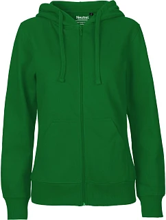 Neutral O 83301 Dámska mikina s kapucňou z bio bavlny 77.8331 zelená