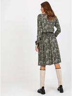 Šaty D73771M30365A v khaki farbe Šaty D73771M30365A v khaki farbe