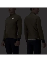 Rockbros YDWT014 zimná dvojvrstvová fleecová cyklistická bunda veľkosť XL - zelená