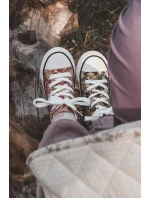 Dziecięce Wysokie Trampki Na Suwak Beżowo-Zielone Filemon