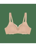 Dámska moderná čipkovaná+bavlnená podprsenka N - NEUTRAL BEIGE - béžová 00EP - TRIUMPH Dámska moderná čipkovaná+bavlnená podprsenka N - NEUTRAL BEIGE - béžová 00EP - TRIUMPH